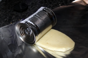 If you don't have a rolling pin, you can always use a tin!